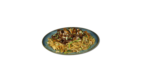 Fried Noodles mit frittierter Ente