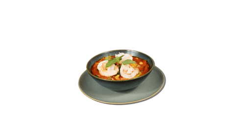 Red Curry mit Scampi