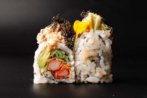 Salmon Tatar Gamba Roll