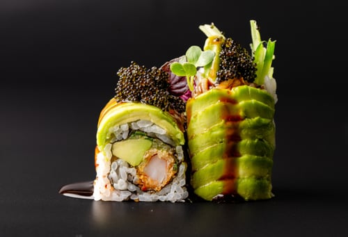 Avocado Topping Gamba Roll