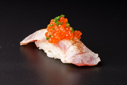Flamed Tuna Ikura Nigiri
