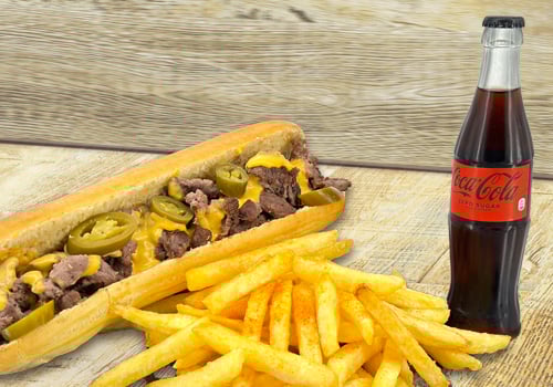 Hot Philly Cheesesteak & Fries Hot Philly Cheesesteak & Fries