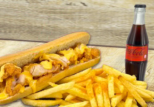 Chicken Cheesesteak Trüffel & Fries Chicken Cheesesteak Trüffel & Fries