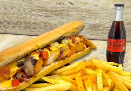 Loaded Chicken Cheesesteak & Fries Loaded Chicken Cheesesteak & Fries