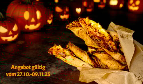 Spinnenbeine mit schwarzem Knoblauch-Dip Spinnenbeine mit schwarzem Knoblauch-Dip