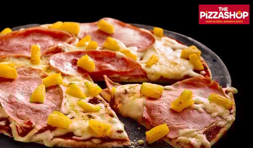 Schinken-Ananas-Pizza