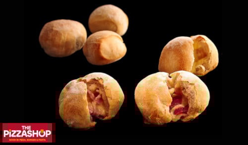 Pizza-Brötchen ohne Füllung