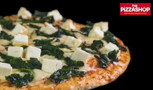 Spinat-Hirtenkäse-Pizza