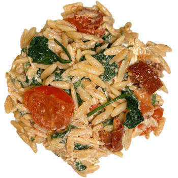 Tomaten Spinat Orzo Pasta Tomaten Spinat Orzo Pasta