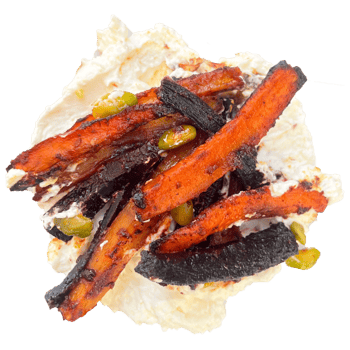 Harissa Karotte auf Fetacreme