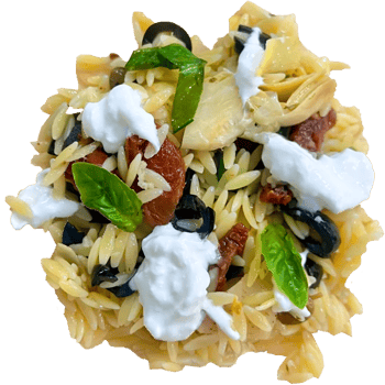 Burrata Orzo Pasta groß