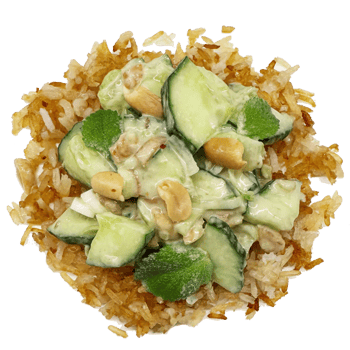 Crunchy Gurke Erdnuss Reis groß