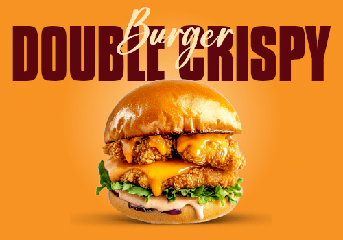 Double Crispy Burger MENÜ