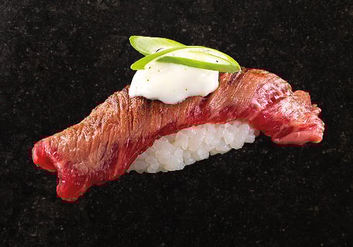 Beef Nigiri Flamed