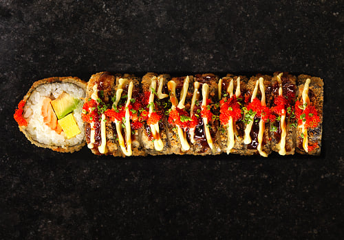 Crunchy Sake Roll