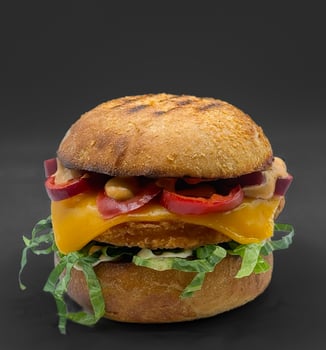 No Chicks Spicy & Cheesy Burger (Einzeln) No Chicks Spicy & Cheesy Burger (Einzeln)