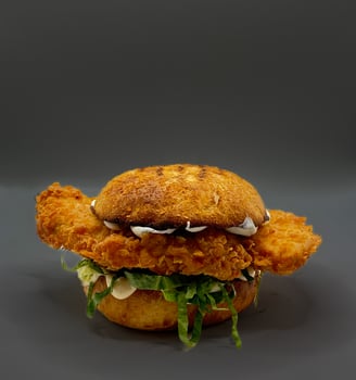 Butter Chicken Burger Butter Chicken Burger