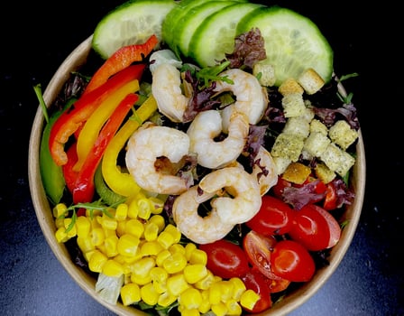 Salat Garnelen