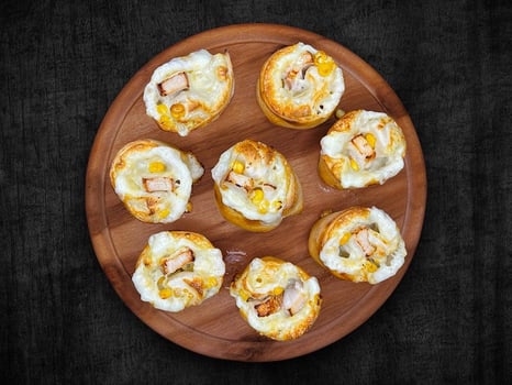 Pizzabrötchen Hähnchen