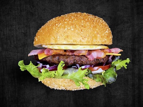 Bacon-Egg Burger einzeln