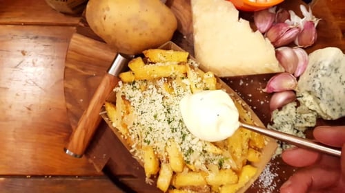 Friet parmesan Friet parmesan