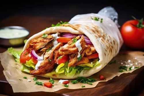 Shawarma-Rolle