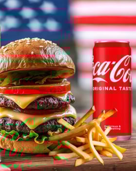 Double Cheeseburger Menü