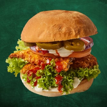 Vegan Hot Crispy Burger Vegan Hot Crispy Burger