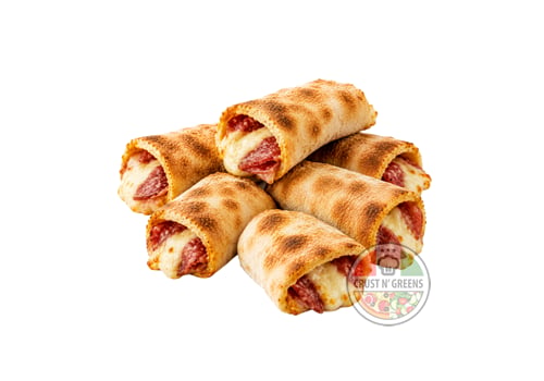 Gefüllte Pizzabrötchen mit Salami
