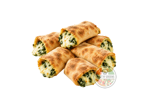 Gefüllte Pizzabrötchen mit Spinat Gefüllte Pizzabrötchen mit Spinat
