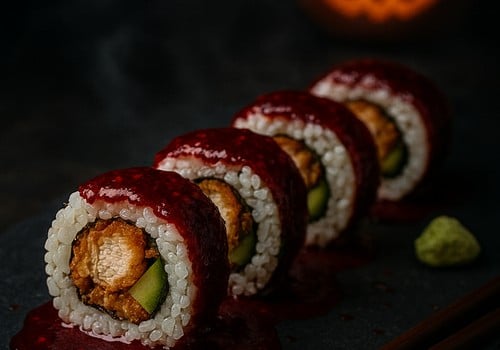 Bloody Inside Out Chicken Roll