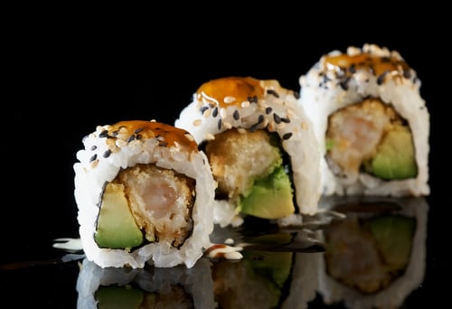 Inside Out Tempura Roll Avocado