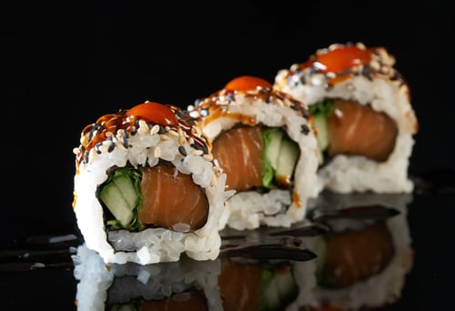 Inside Out Lachs, Rucola und Gurke