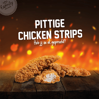 American Chicken Strips Hot en Spicy 4 stuks