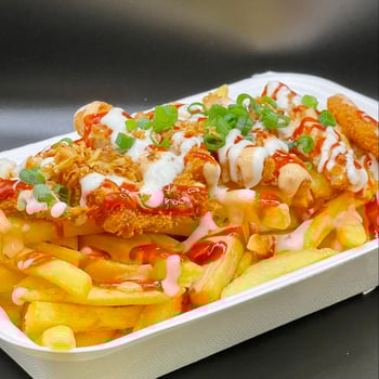 Buffalo Chicken Loaded Fries
