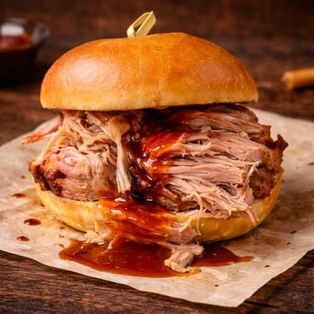 Pulled Pork BBQ Burger Pulled Pork BBQ Burger