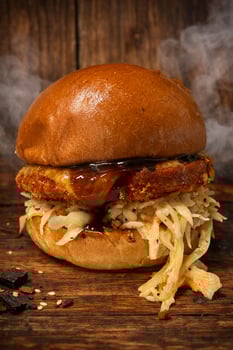 Teriyaki Buffalo Chicken Burger