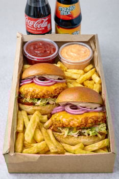 Buffalo Chicken Burger Box