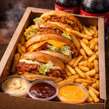 Buffalo Chicken Burger Box Buffalo Chicken Burger Box