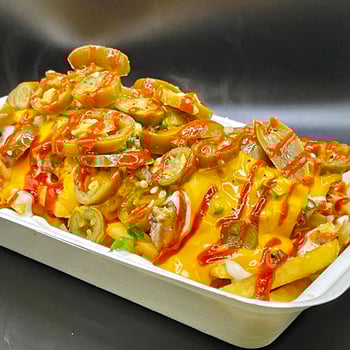 Pulled Pork Loaded Chili Cheese Fries