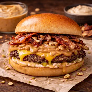 Peanutbutter Bacon Smashburger Peanutbutter Bacon Smashburger