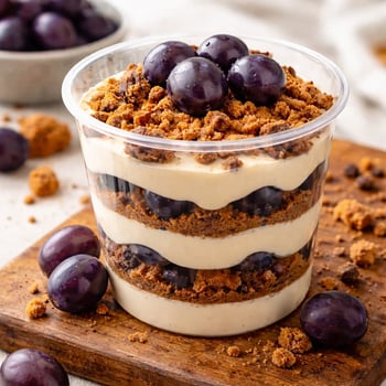 Hausgemachter Trauben Dessert