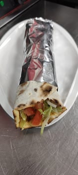 Turkse pizza met falafel Turkse pizza met falafel
