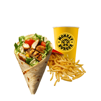 Caesar-Wrap Menü