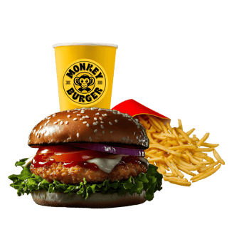 Green Crispy Burger als Menü