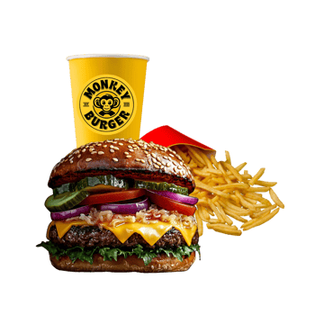 German One Burger als Menü German One Burger als Menü