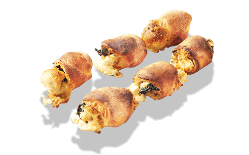 Gefüllte Brötchen  mit Spinat