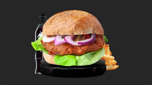 Veggie Burger als Menü