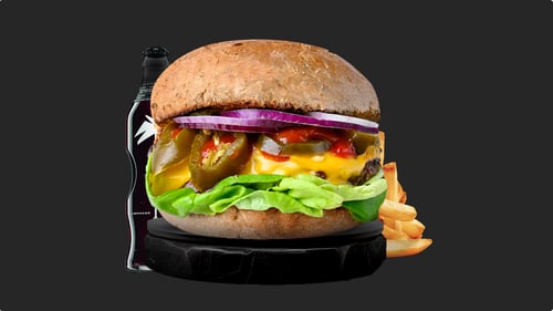 Chili Cheeseburger als Menü