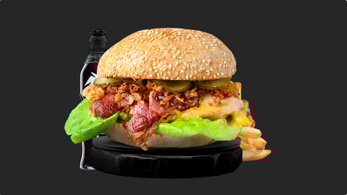 BBQ-Chicken-Burger als Menü